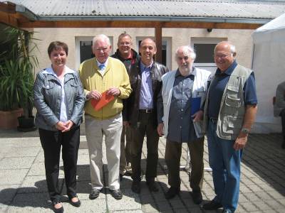von links nach rechts: Bundestagsabgeordnete Patricia Lips, Adolf Hake, Jochen Kockegei (CDU-Fraktionsvorsitzender), Landtagsabgeordneter Gottfried Milde, Gtz Hommola und Franz Schn (CDU-Vorsitzender)