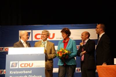 Gottfried Milde, Dr. Werner Thomas mit seiner Ehefrau, Manfred Pentz MdL und Lutz K�hler